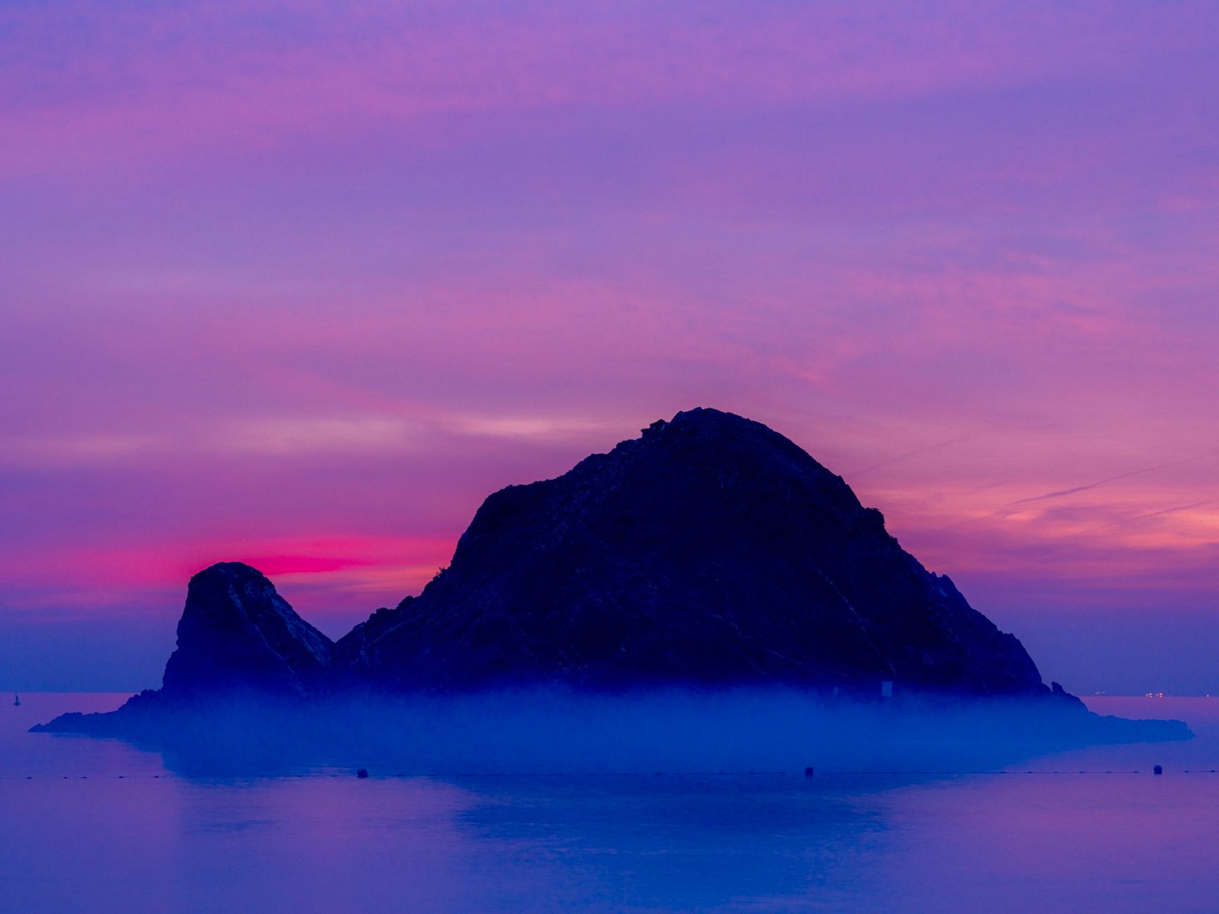 Snoopy Island at dusk